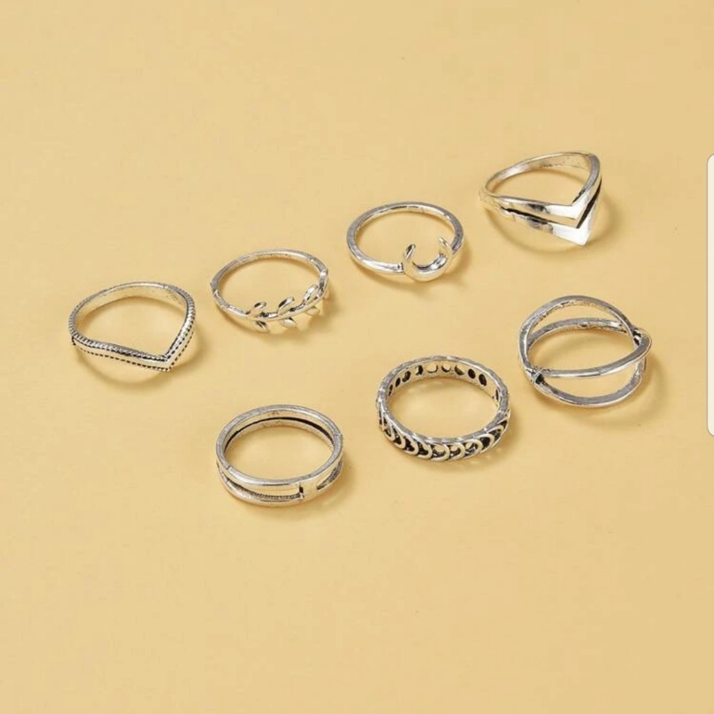 *Robin* Boho Midi Ring Set - Picture 3 of 5
